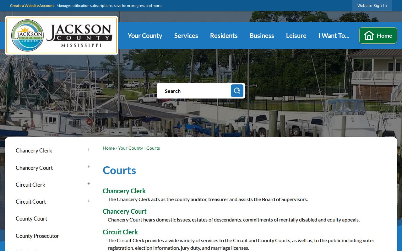 Jackson County court docket court system overview